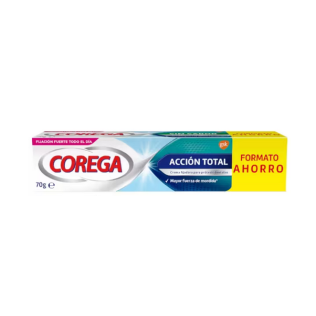 Corega Accion Total Crema Fijadora Adhesiva Protectora, 70 g