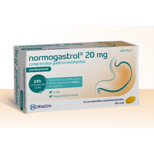 NORMOGASTROL EFG 20 MG 14 COMPRIMIDOS GASTRORRESISTENTES