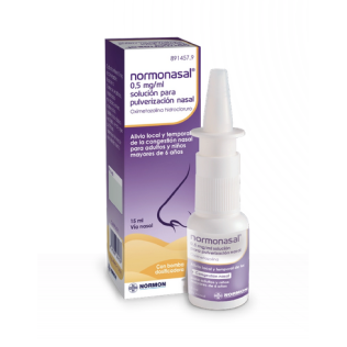 NORMONASAL 0,5 MG/ML SOLUCION PARA PULVERIZACION NASAL 1 FRASCO 15 ML