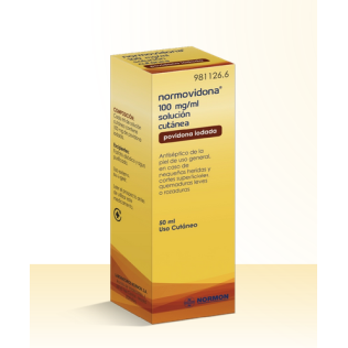 NORMOVIDONA 100 MG/ML SOLUCION CUTANEA 1 FRASCO 50 