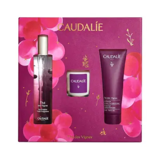 Caudalie COFRE Agua Refrescante The Des Vignes 50ml + REGALO Gel Ducha 50ml + Vela