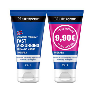 Neutrogena DUPLO Manos Rapida Absorción, 2 x 75ml