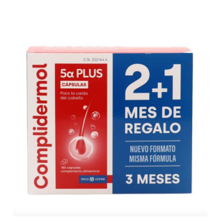 COMPLIDERMOL 5ALFA PLUS 180 CAPSULAS PACK 2 + 1