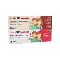 Fluor Kin Pack Junior Pasta Fresa 75ml + Pasta Cola 75ml