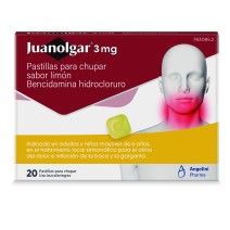 JUANOLGAR 3MG 20 PASTILLAS CHUPAR SABOR LIMON