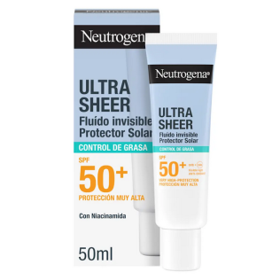Neutrogena Solar Ultra Sheer Fluido Invisivle Control Grasa SPF50+ 50ml
