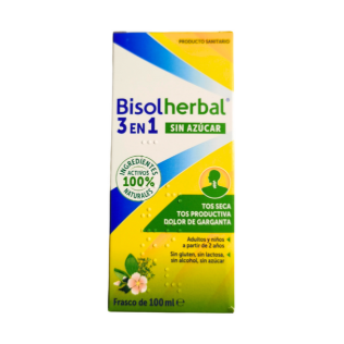 Sanofi Bisoherbal 2 en 1 Jarabe sin Azúcar 133ml