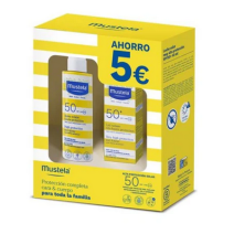 Mustela PACK Leche Solar Infantil SPF50 Cara 40ml + Cuerpo 200ml