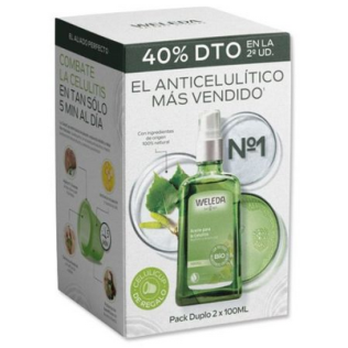 Weleda DUPLO Aceite Anticelulitico Abedul 2x100ml + REGALO Celulicap