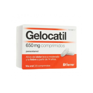 GELOCATIL 650 MG 20 COMPRIMIDOS