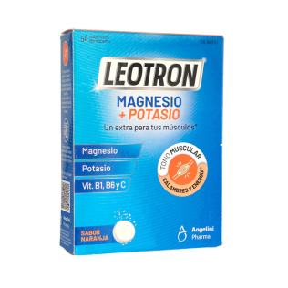 LEOTRON MAGNESIO + POTASIO ANGELINI 54 COMPRIMIDOS EFERVESCENTES
