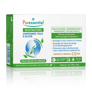 Puressentiel Respiracion Tos Seca y Productiva 24comprimidos para chupar