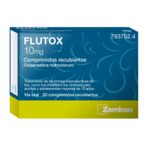 FLUTOX 10 MG 20 COMPRIMIDOS RECUBIERTOS