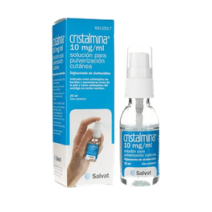 CRISTALMINA 10 MG/ML SOLUCION PARA PULVERIZACION CUTANEA 1 FRASCO 25 ML