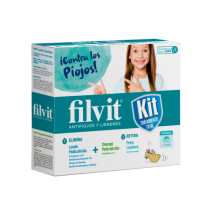 Filvit KIT Dimeticona Champu Acondicionador 100 ml + Locion 100 ml + Lendrera