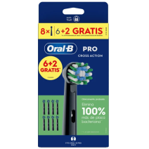 Oral B Cepillo Dental Recambio Cross Action 3 6 Cabezales negro