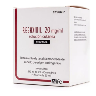 Regaxidil 2% solución cutanea 1 frascos de 60 ml