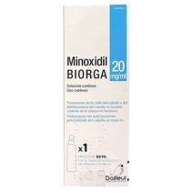 MINOXIDIL BIORGA 20 MG/ML SOLUCION CUTANEA 1 FRASCO 60 ML