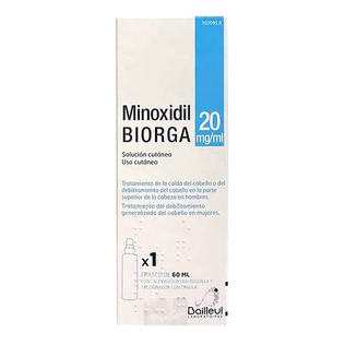 MINOXIDIL BIORGA 20 MG/ML SOLUCION CUTANEA 1 FRASCO 60 ML