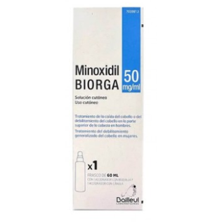 MINOXIDIL BIORGA 50 MG/ML SOLUCION CUTANEA 1 FRASCO 60 ML