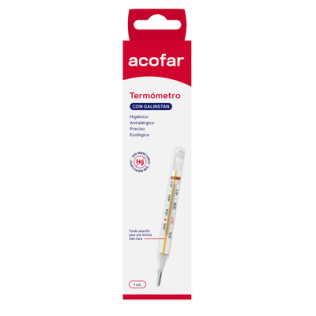 Acofar Termómetro de Galinstan (sin mercurio)