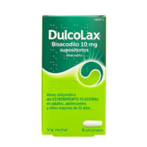 DULCOLAXO BISACODILO 10 MG 6 SUPOSITORIOS