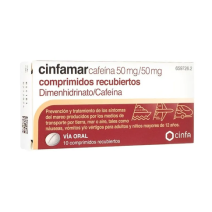 Cinfamar Cafeina 50/50mg , 10 comprimidos