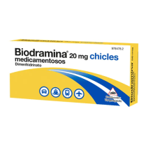 BIODRAMINA 20 MG 12 CHICLES
