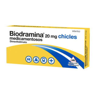 BIODRAMINA 20 MG 12 CHICLES