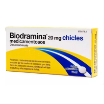 BIODRAMINA 20 MG 6 CHICLES