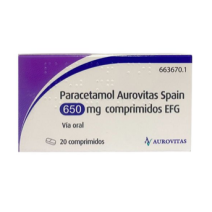 PARACETAMOL APOTEX EFG 650 MG 20 COMPRIMIDOS