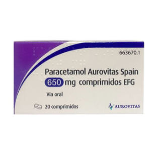 PARACETAMOL APOTEX EFG 650 MG 20 COMPRIMIDOS