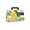 Weleda SET Caléndula Bienvenido Bebé+REGALO Neceser de Algodón+ Pañal Ecológico desechable Pingo, 1Ud