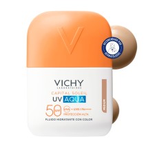 Protector solar Vichy Capital Soleil UV Aqua Spf50 50ml con Color Tono Medio