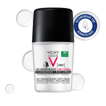 Vichy Desodorante Homme Antitranspirante Antimanchas Roll On, 50 ml