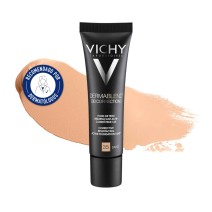 Tubo de Fondo de Maquillaje Corrector 16H con textura de fondo y sello dermatológico de 30ml