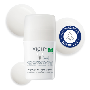 Vichy Desodorante Antitranspirante 48h Piel Sensible o Depilada Roll-on 50 ml