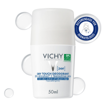 Vichy Desodorante 24h Sin Sales de Aluminio, Roll-on 50ml