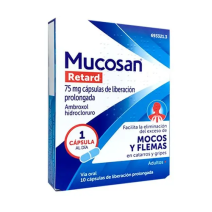 MUCOSAN RETARD 75 MG 10 CAPSULAS LIBERACION PROLONGADA