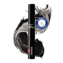 Mascara de Pestañas Waterproff Negro 6ml Toleriane de La Roche Posay con textura de fondo y sello dermatológico