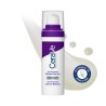 Sérum con Retinol Cerave Skin Renewing 30ml con textura de fondo y sello dermatológico