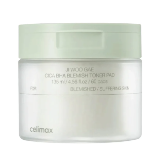 Celimax Ji Woo Gae Cica BHA Blemish Toner 60 Pads