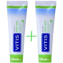 Vitis DUPLO Aloe Vera Pasta Dentifrica Sabor Menta, 2 x 150ml