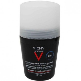 Vichy Desodorante Hombre Antitranspirante Control Extremo 48h , Roll-on 50ml