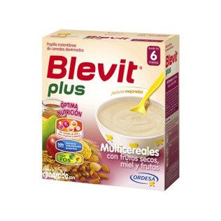 Blevit Plus Multicereales Con Frutos Secos Miel y Frutas 600g